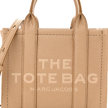 Marc Jacobs Grained Calfskin Mini The Tote Bag Camel 8 of 10