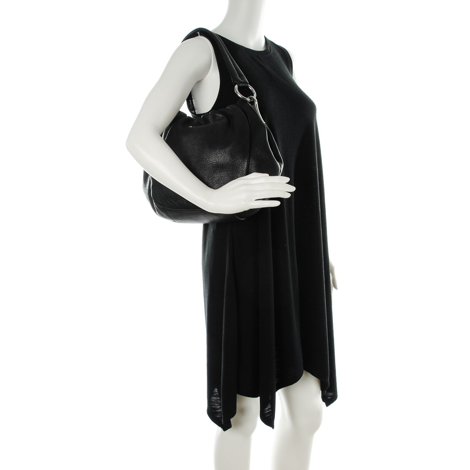 Prada Cervo Deerskin Shoulder Nero Black 2 of 8