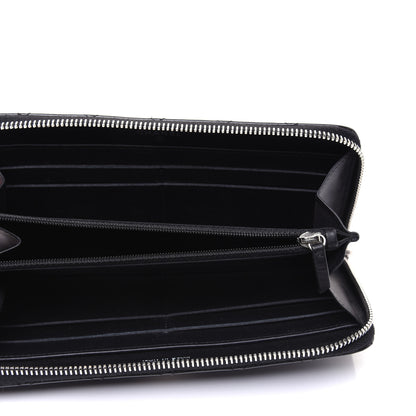 Chanel Patent Quilted Brilliant Zip Around Wallet Black 5 of 14