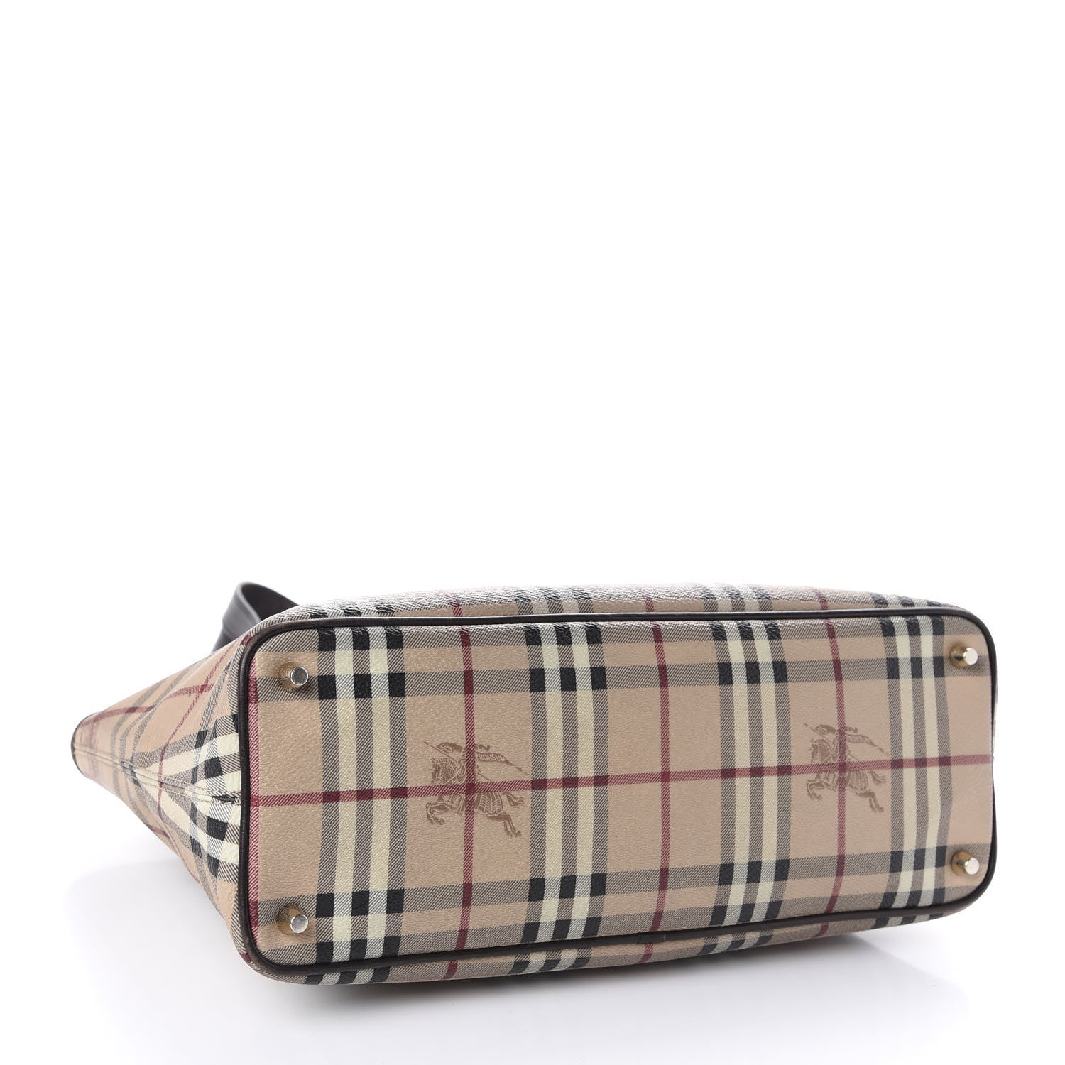 Burberry Haymarket Check Medium Regent Tote Chocolate 4 of 13