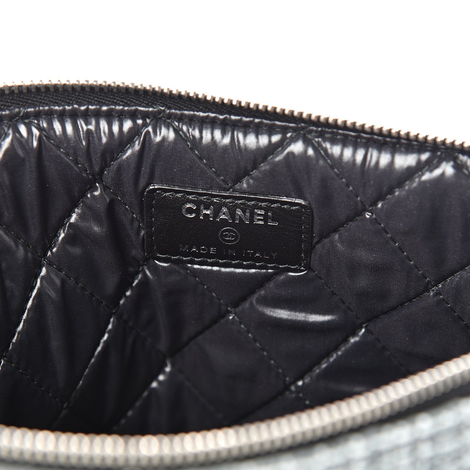 Chanel Canvas Small Deauville Pouch Charcoal 5 of 7
