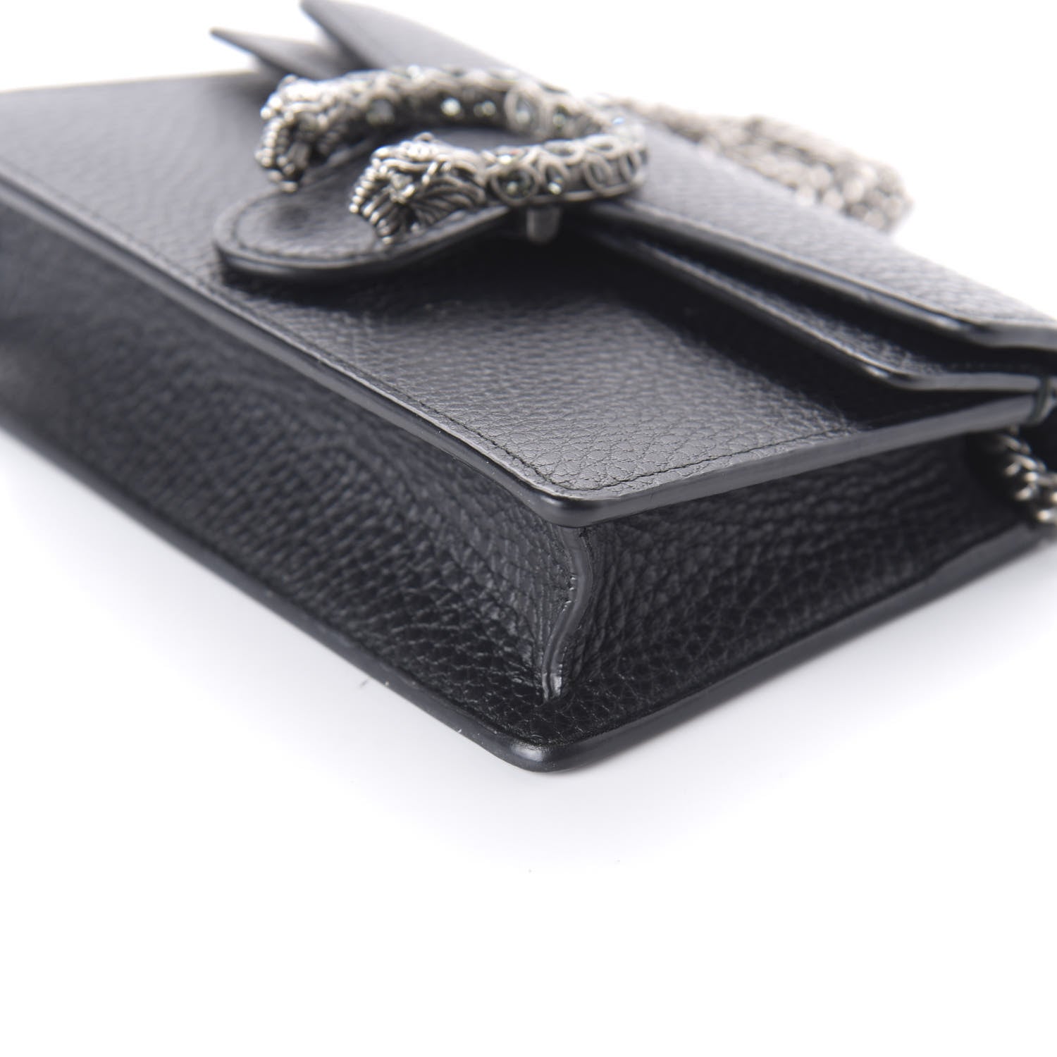 Gucci Calfskin Super Mini Dionysus Shoulder Bag Black 7 of 9