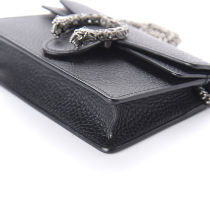 Gucci Calfskin Super Mini Dionysus Shoulder Bag Black 7 of 9