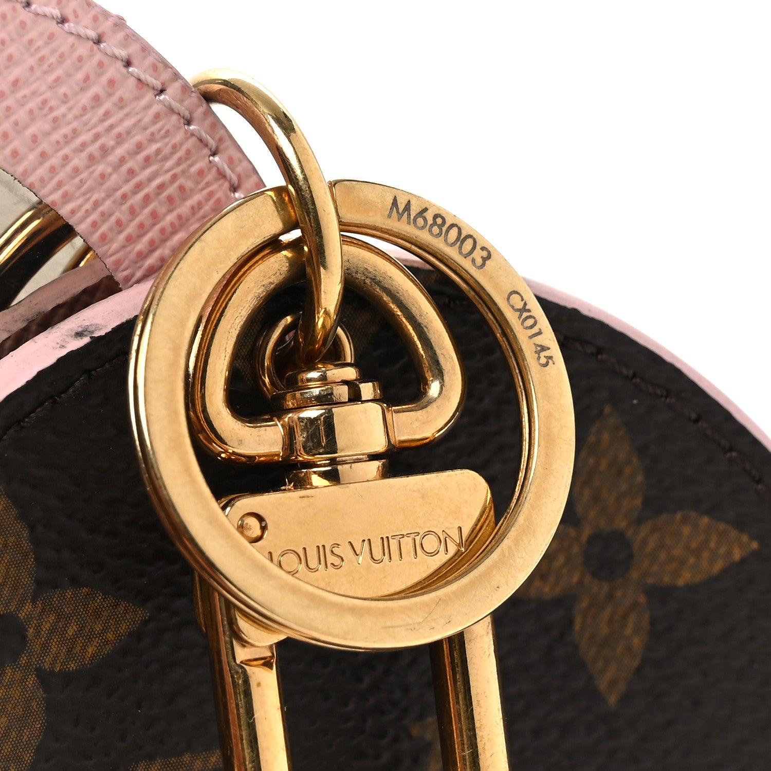 Louis Vuitton Monogram LV Mirror Bag Charm Key Holder Rose Ballerine 4 of 6