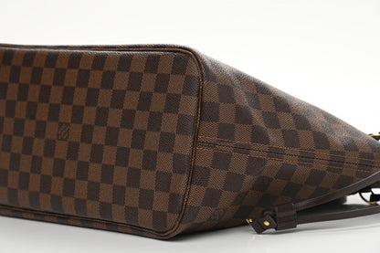 Louis Vuitton Damier Ebene Neo Neverfull MM Rose Ballerine 10 of 15