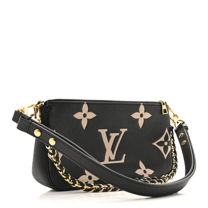 Louis Vuitton Empreinte Monogram Giant Multi Pochette Accessories Black Beige 3 of 16