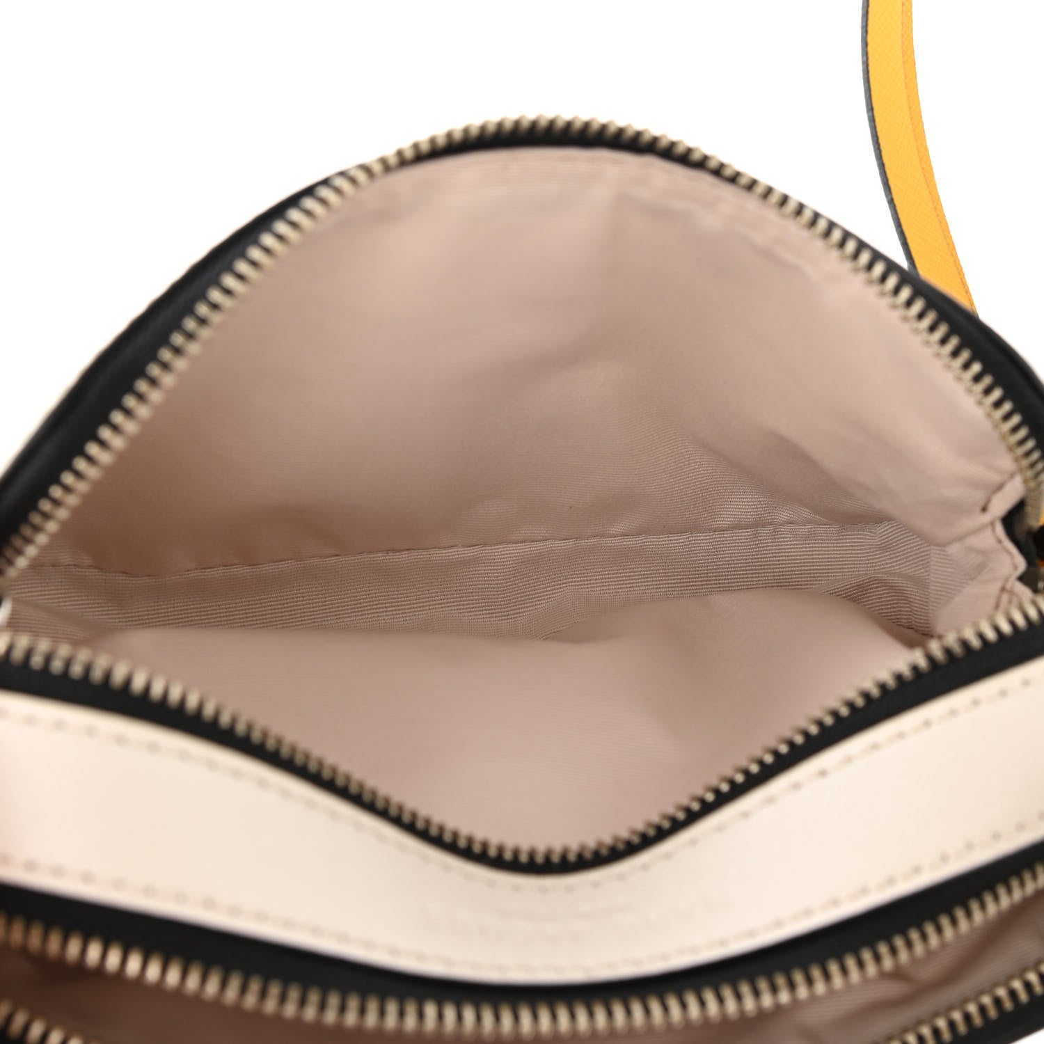 Marc Jacobs Saffiano Small Snapshot Camera Bag White Yellow 5 of 11
