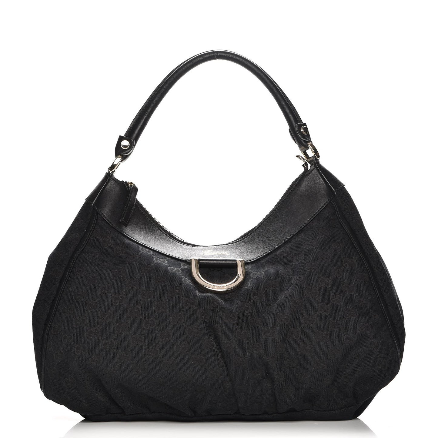 Monogram Large D Gold Hobo Black
