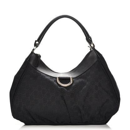 Gucci Monogram Large D Gold Hobo Black 1 of 7