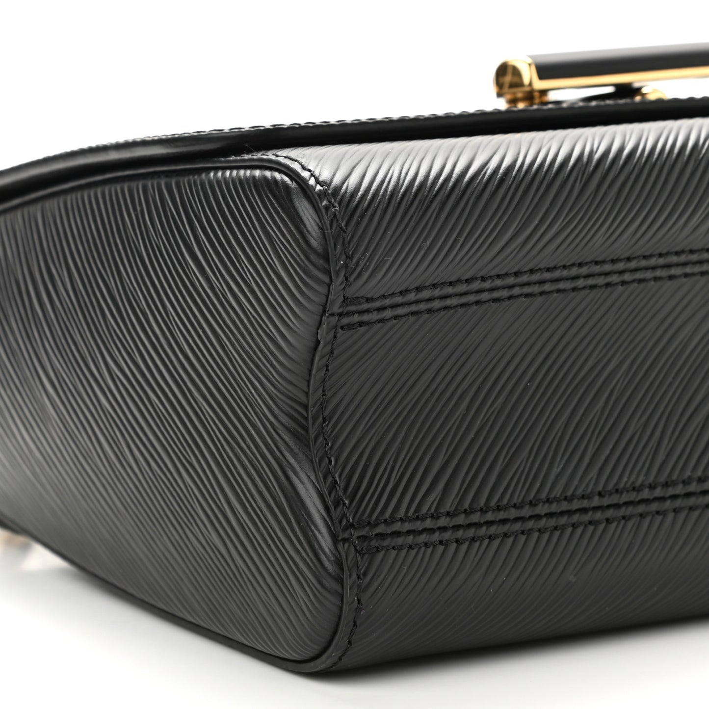 Epi Twist Shoulder Bag MM Matte Black Gold