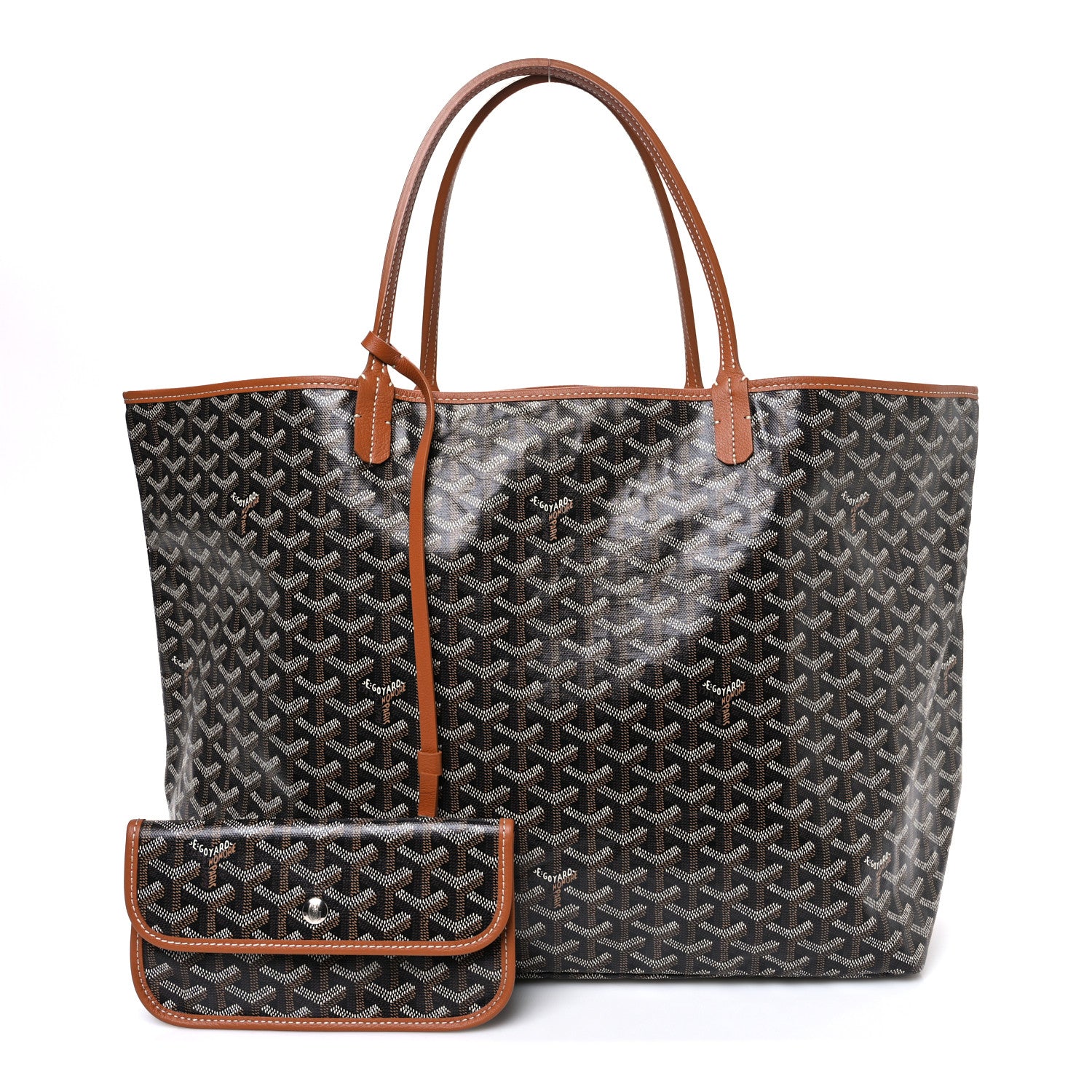 Goyard Goyardine Saint Louis GM Black Gold 3 of 11