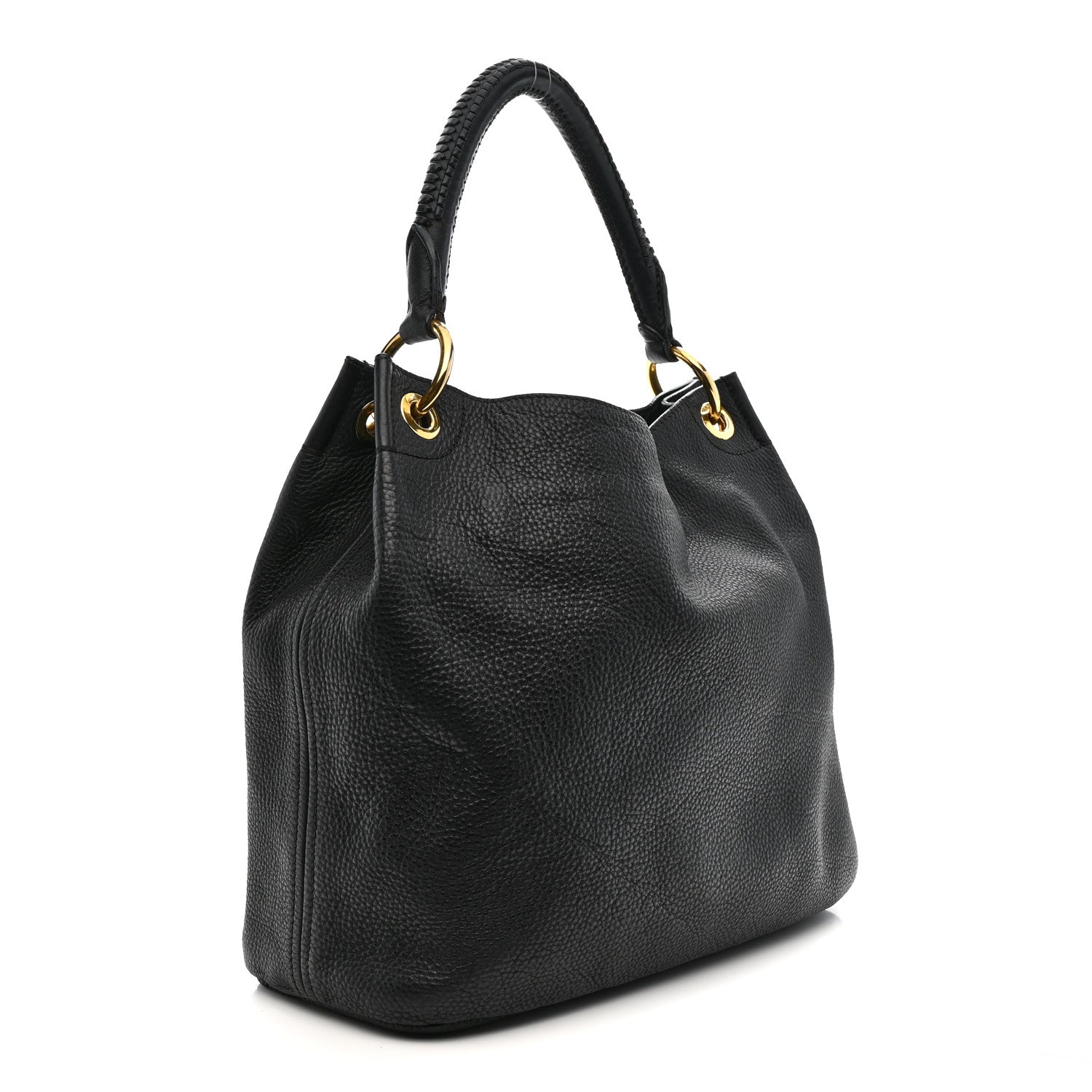 Prada Vitello Daino Hobo Black 3 of 14