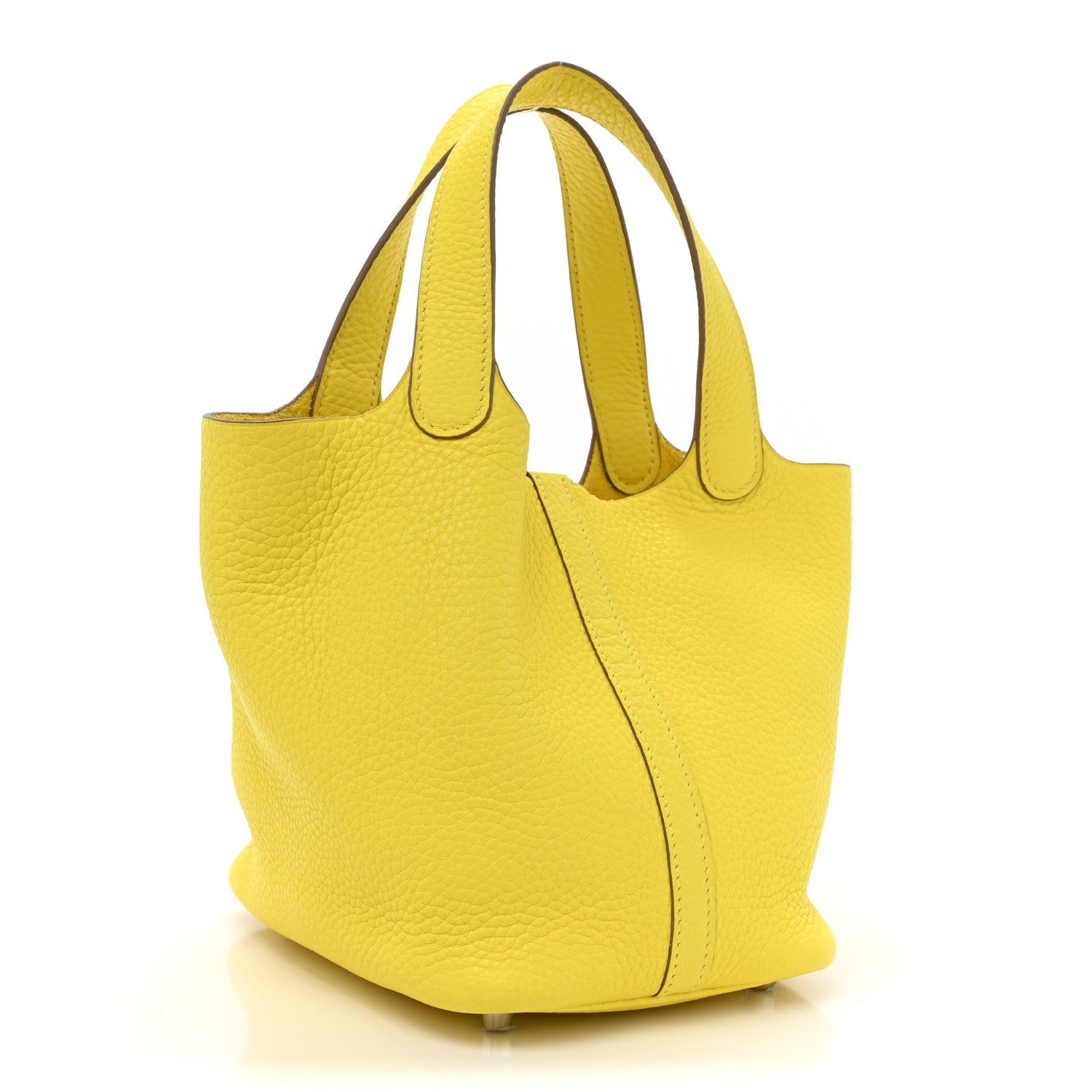 Hermes Taurillon Clemence Picotin Lock 18 PM Lime 3 of 9