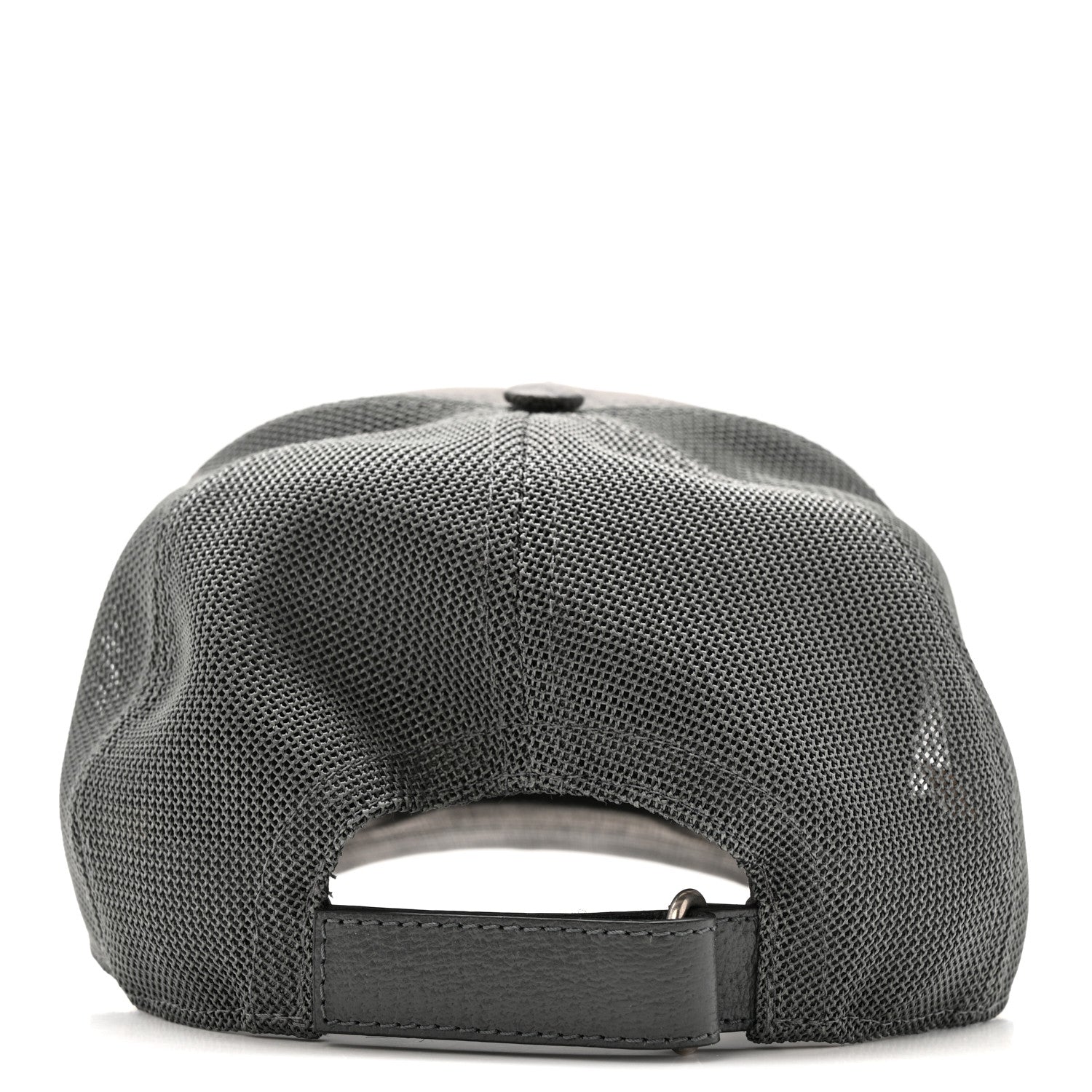 Gucci GG Supreme Monogram Baseball Hat XL Grey Black Graphite Grey