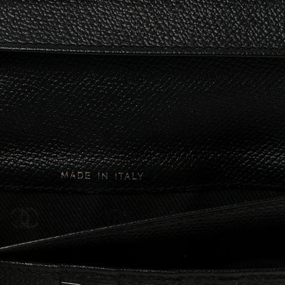 Chanel Grained Calfskin CC Button Long Wallet Black 7 of 8