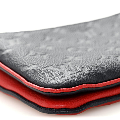 Louis Vuitton Empreinte Double Zip Pochette Marine Rouge 11 of 13