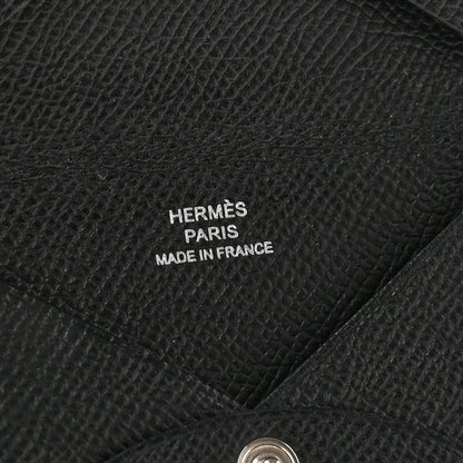 Hermes Epsom Calvi Card Case Black 6 of 7
