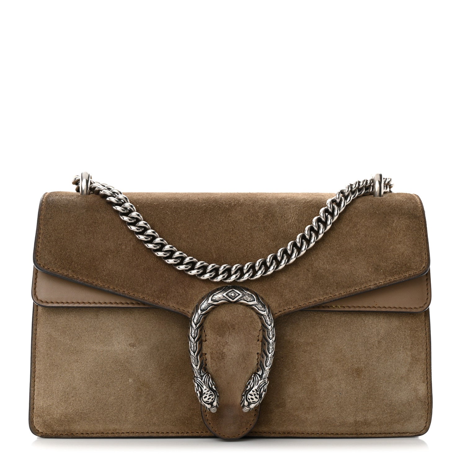 Gucci Suede Small Dionysus Shoulder Bag Taupe 1 of 11