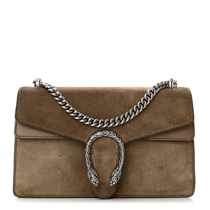 Gucci Suede Small Dionysus Shoulder Bag Taupe 1 of 11