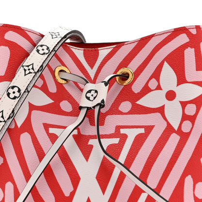 Louis Vuitton Monogram Giant Crafty NeoNoe MM Rouge Rose Creme 7 of 9