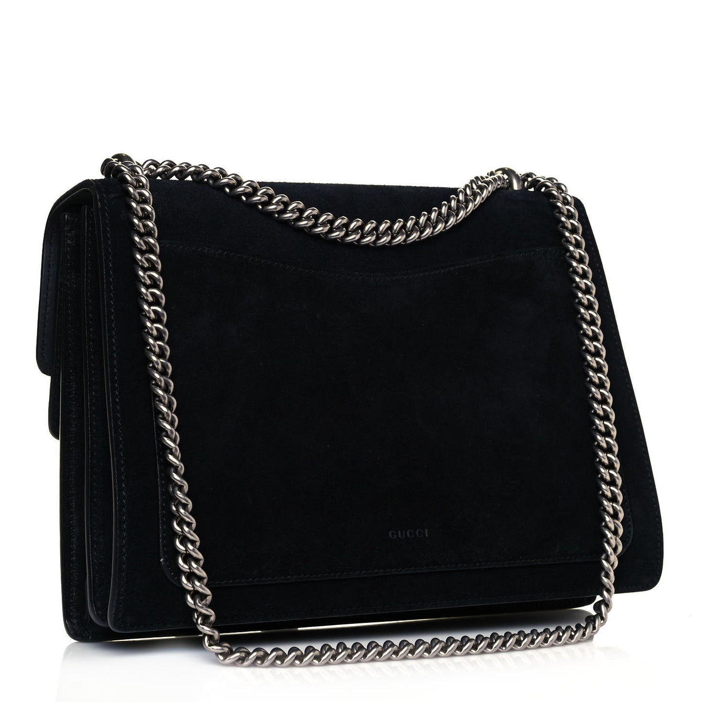 Suede Medium Dionysus Shoulder Bag Black