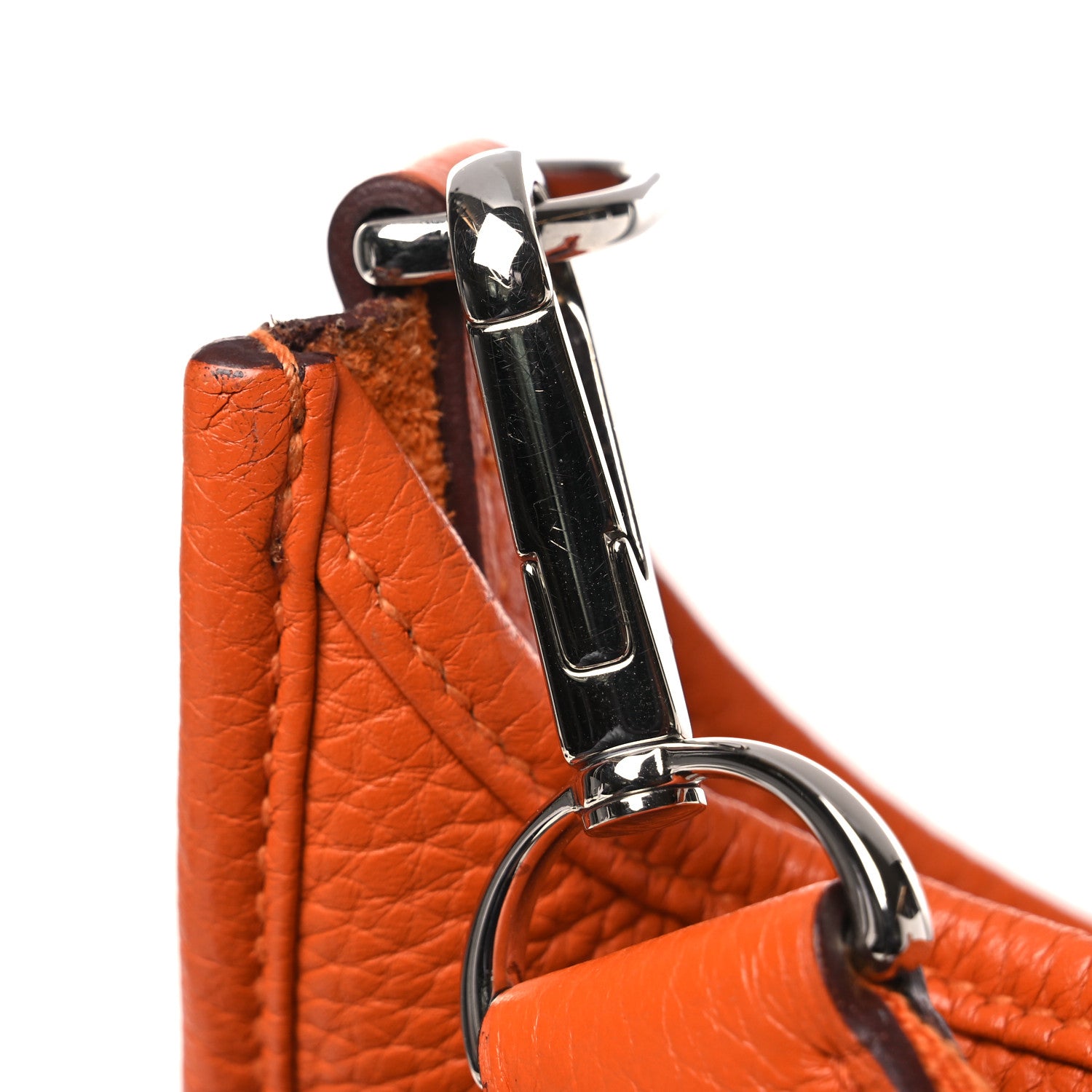 Hermes Taurillon Clemence Evelyne III GM Orange 11 of 12