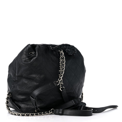 Chanel Grained Calfskin Stitched Braided With Style Backpack Black 3 of 9