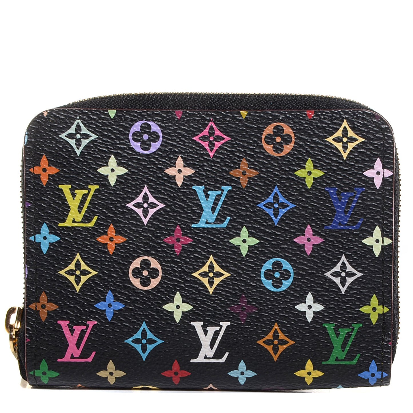 Monogram Multicolor Zippy Coin Purse Black