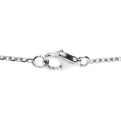 Van Cleef & Arpels 18K White Gold Diamond Vintage Alhambra Pendant Necklace 6 of 7