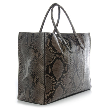 Balenciaga Python Papier A4 Tote Ciment 3 of 7