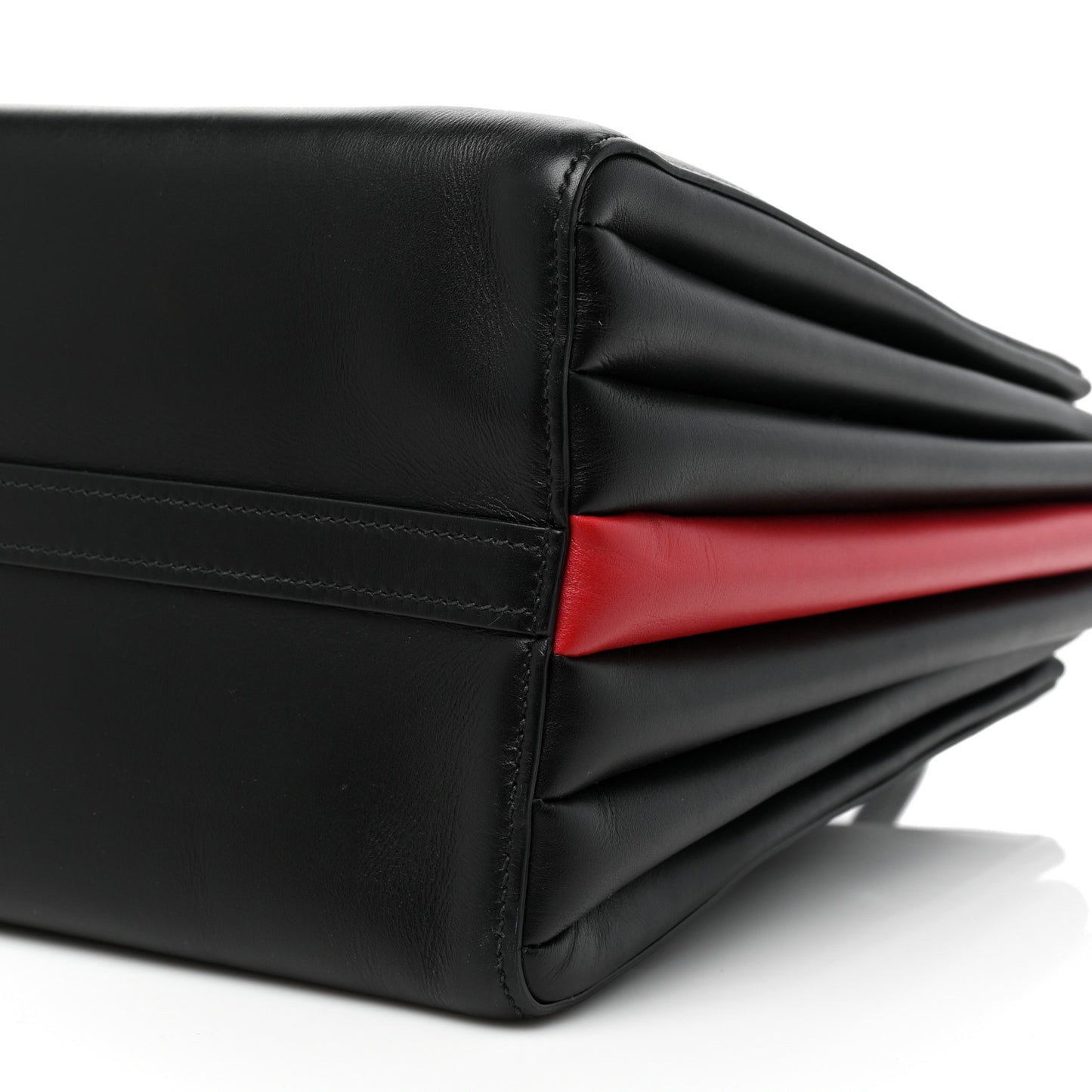 City Calfskin Medium Bibliotheque Tote Black