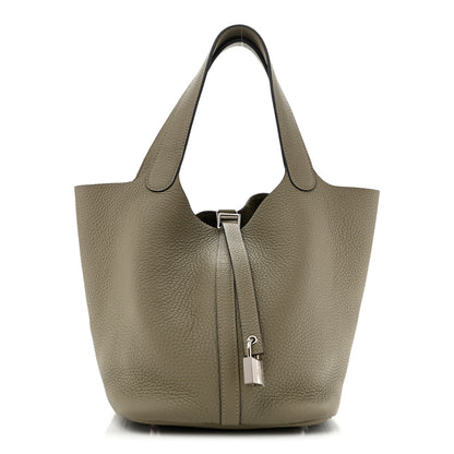 Hermes Taurillon Clemence Picotin Lock 22 MM Sauge 1 of 12