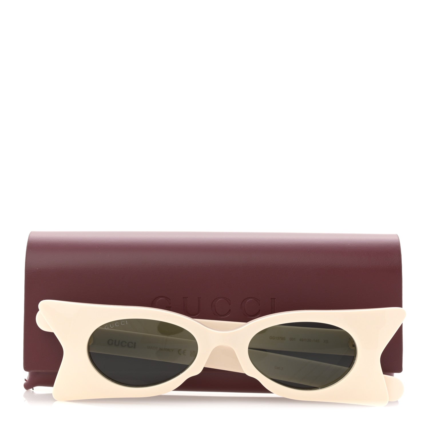 Gucci Cat Eye Sunglasses GG1379S White 8 of 8