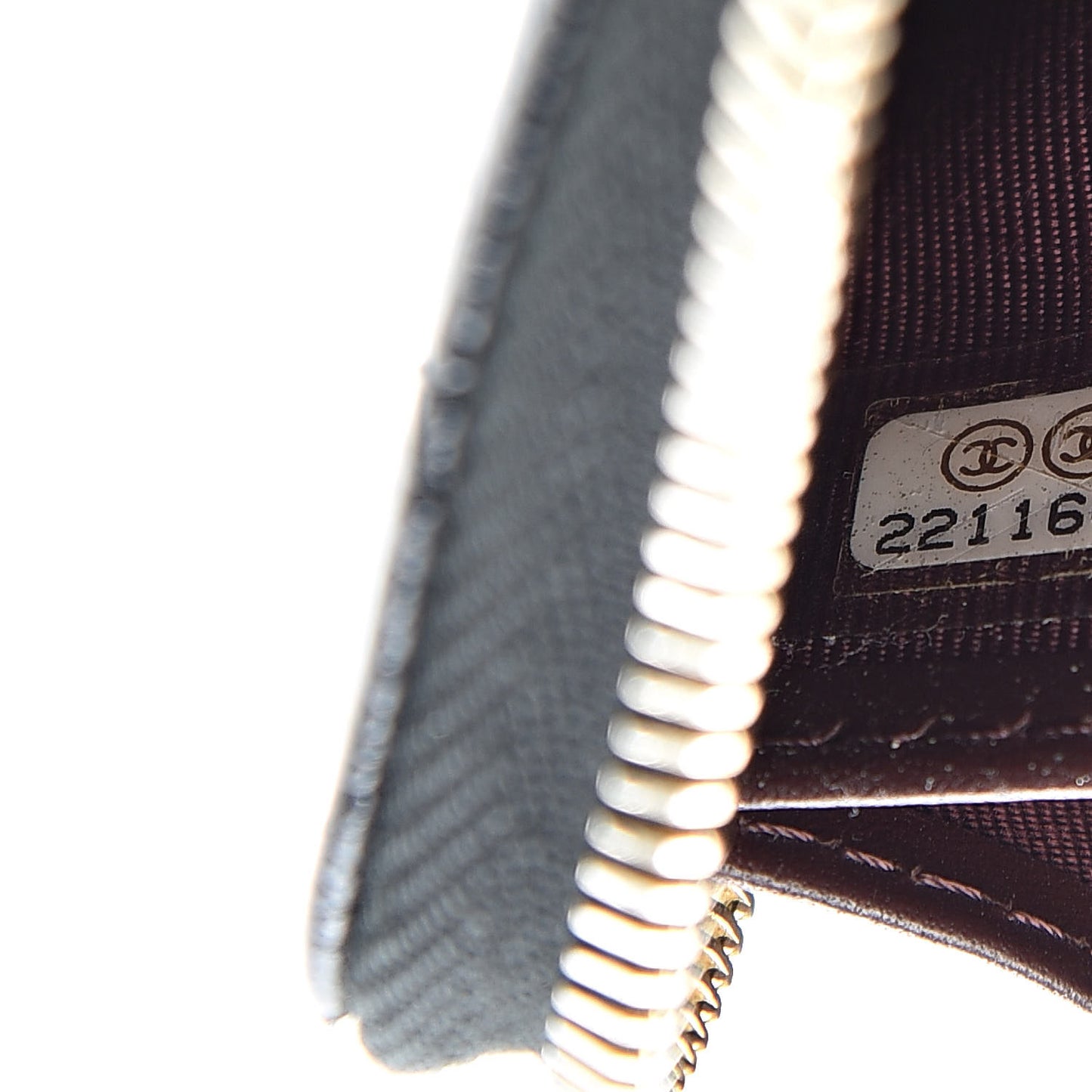 Caviar Quilted Large Gusset Zip Around Wallet Black