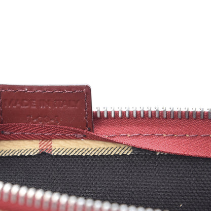 Burberry Haymarket Check Pochette Military Red 7 of 14