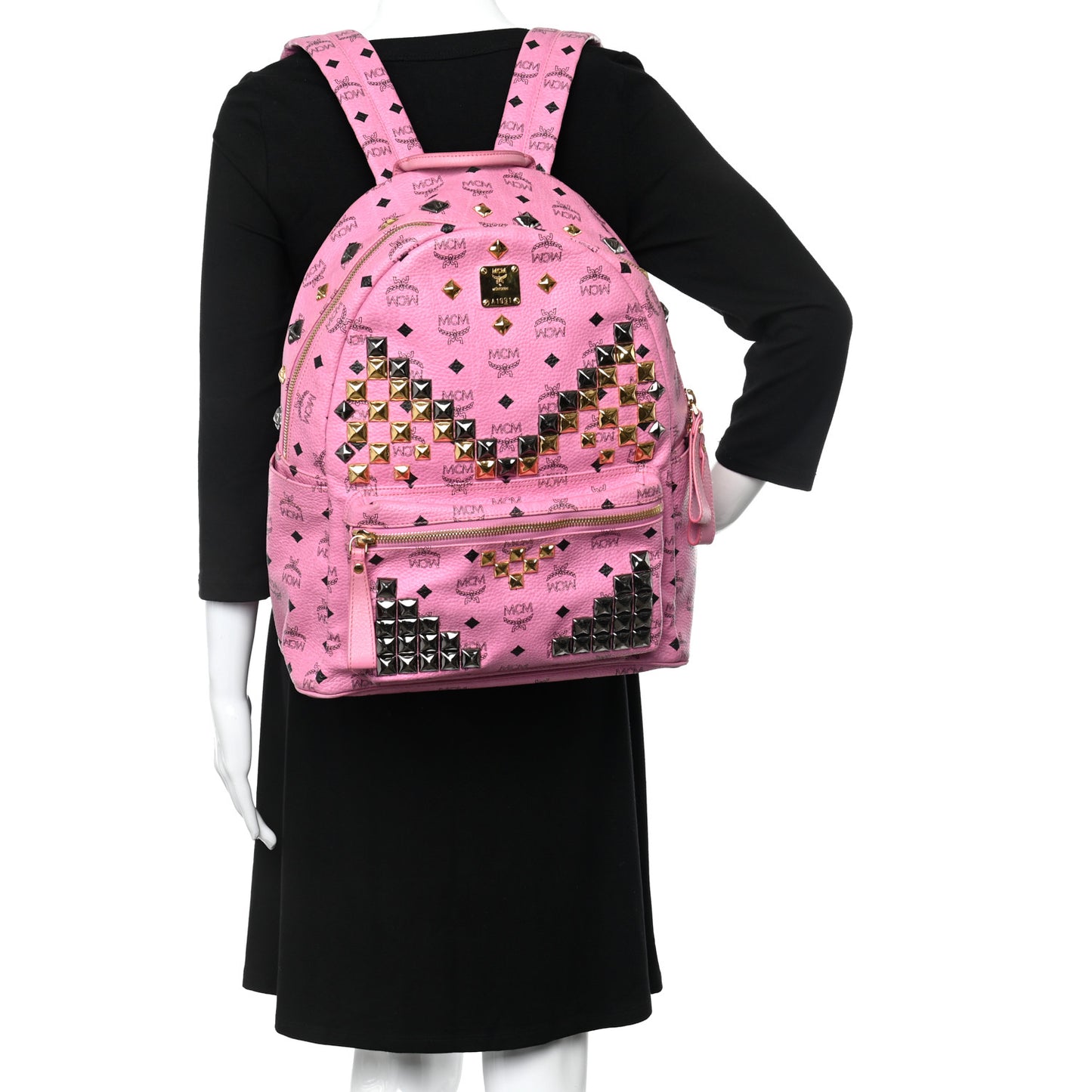 Visetos Studded Medium Stark M Backpack Pink