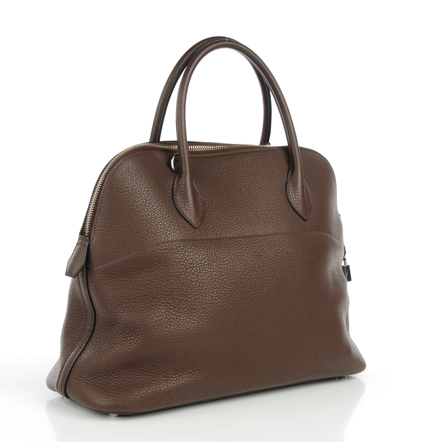 Hermes Taurillon Clemence Bolide 35 Chocolate 9 of 15