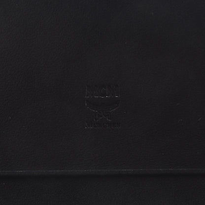 MCM Metallic Visetos Swarovski Crystal Studded Flap Wallet Silver 7 of 9