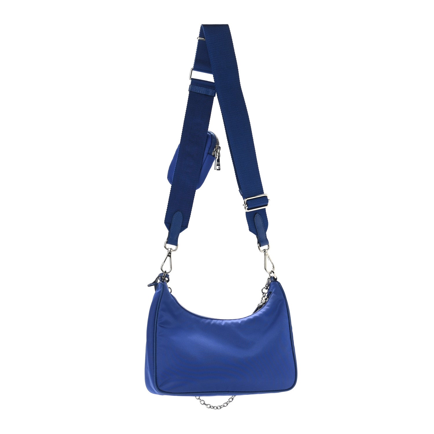 Prada Nylon Re-Edition 2005 Shoulder Bag Indaco 3 of 11