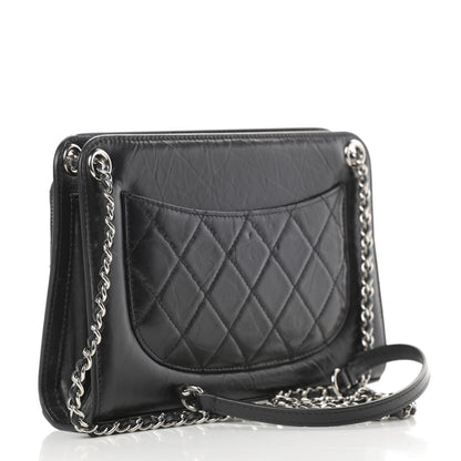 Chanel Aged Calfskin Quilted Shoulder Bag Black 3 of 13