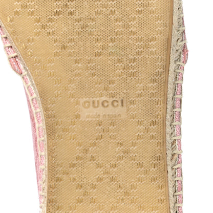 Gucci Monogram Espadrilles 40.5 Soft Pink 6 of 8