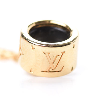 Louis Vuitton Nanogram Earphone Earrings Gold 3 of 4