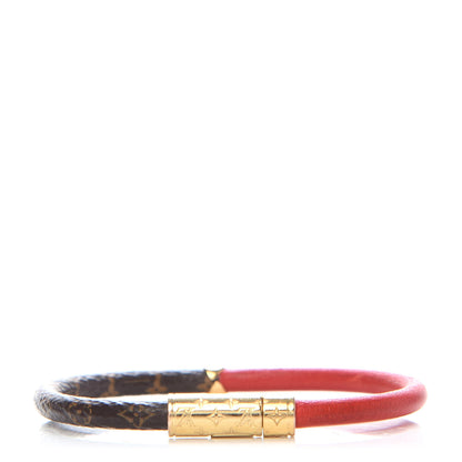 Louis Vuitton Monogram Daily Confidential Bracelet Red 3 of 5