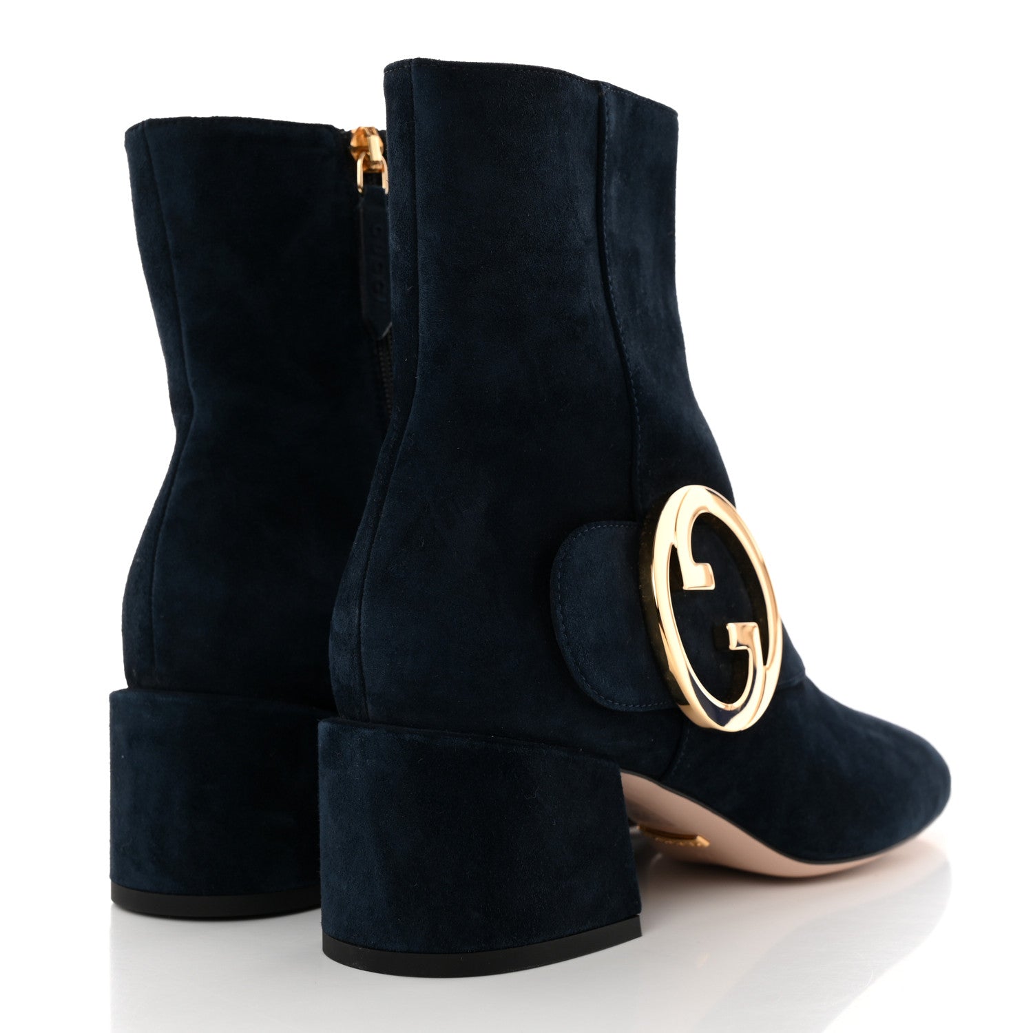 Gucci Suede Cachemire Blondie 55mm Ankle Boots 37 Blondie Blue 4 of 11