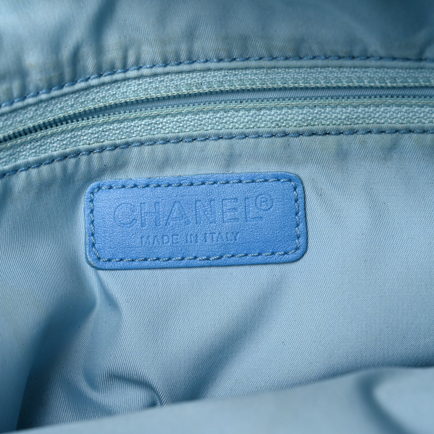 Nylon Medium Travel Tote Blue