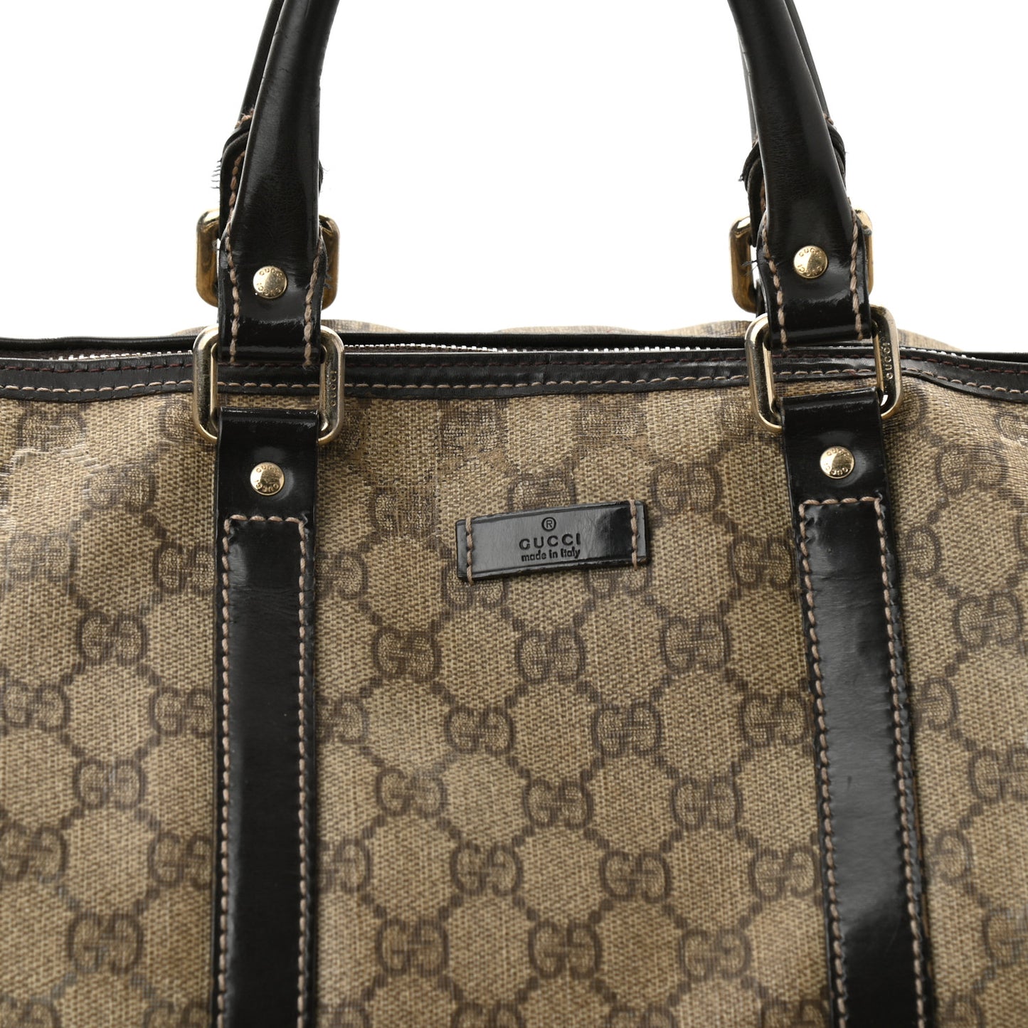 GG Plus Monogram Medium Joy Boston Dark Brown