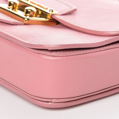 Miu Miu Goatskin Madras Shoulder Bag Rosa 6 of 11
