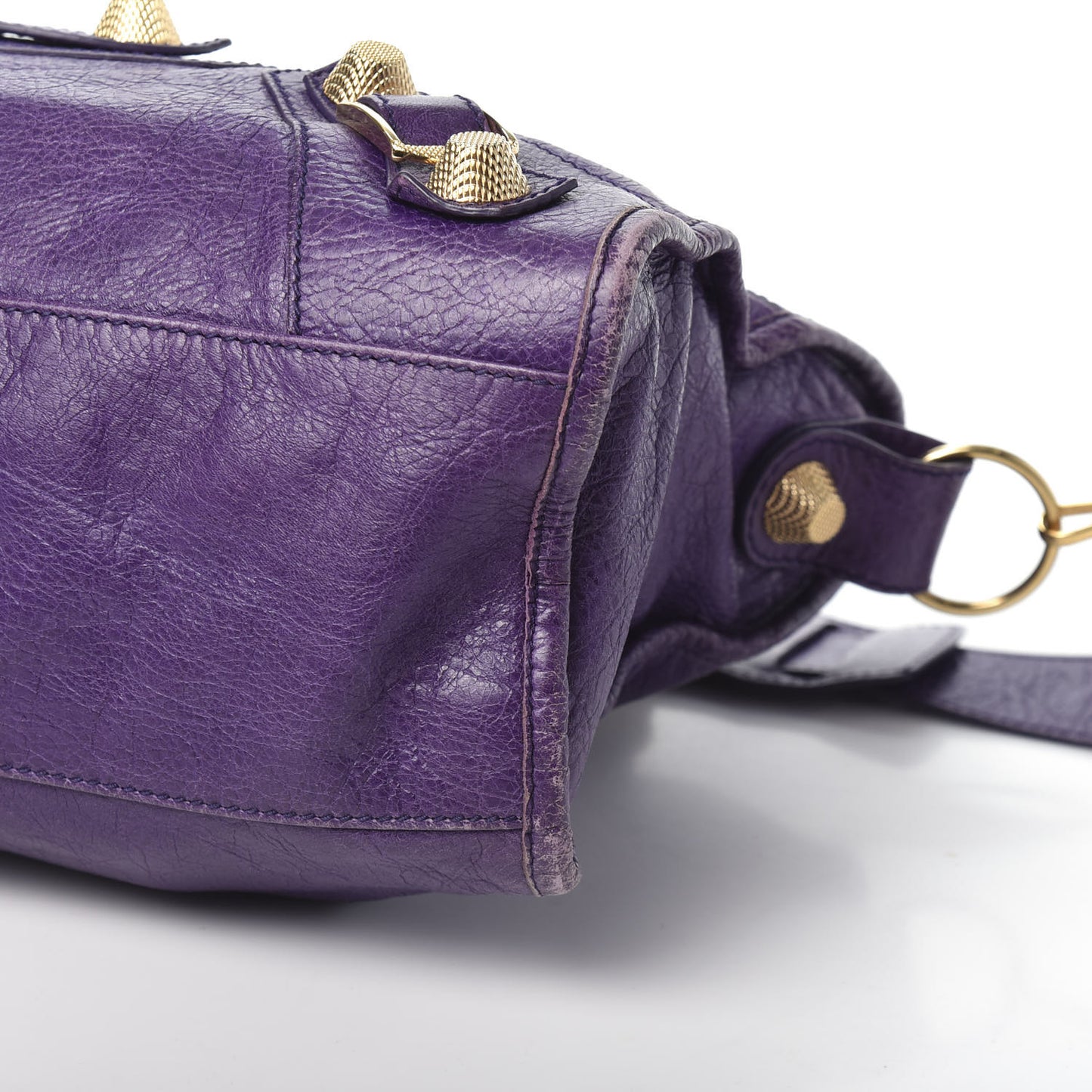 Agneau Giant 21 Gold Hardware City Dark Violet