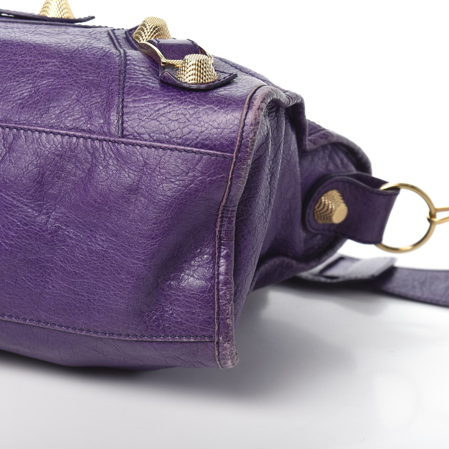 Balenciaga Agneau Giant 21 Gold Hardware City Dark Violet 8 of 16
