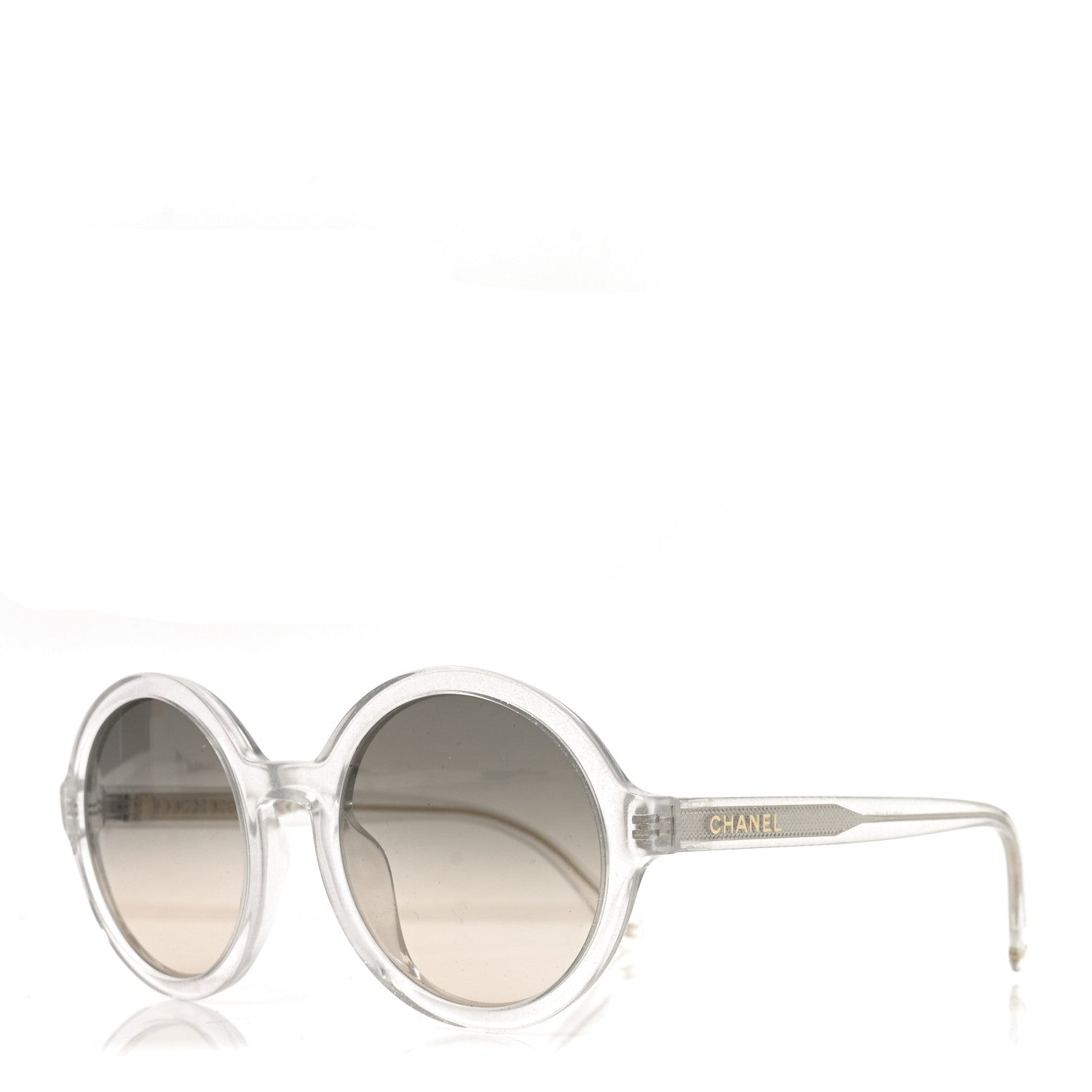 Chanel Acetate Polarized Round Glitter Sunglasses 5522-U Transparent 1 of 6